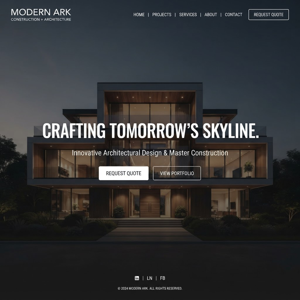 Exemplo de landing page para empresa de serviços